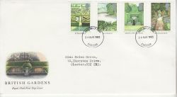 1983-08-24 British Gardens Stamps Chester FDC (81004)