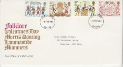 1981-02-06 Folklore Stamps Chester FDC (81007)