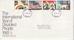 1981-03-25 Disabled Year Stamps Chester FDC (81008)