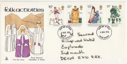 1976-08-04 Cultural Traditions Stamps Exeter FDC (81018)