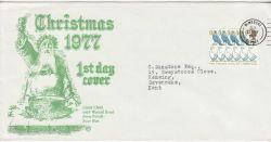 1977-11-23 Christmas Stamp Wimborne FDC (81026)