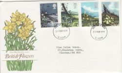 1979-03-21 Flowers Stamps Chester FDC (81030)