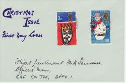 1966-12-01 Christmas Stamps Field Post Office cds FDC (81039)
