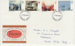 1975-02-19 Painters Turner Stamps Fareham FDC (81062)