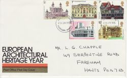 1975-04-23 Architectural Heritage Stamps Fareham FDC (81063)