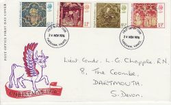1976-11-24 Christmas Stamps Fareham FDC (81066)