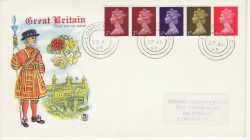 1969-08-27 Definitive Coil Stamps London cds FDC (81076)