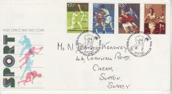 1980-10-10 Sport Stamps Crystal Palace FDC (81083)