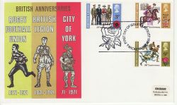 1971-08-25 Anniversaries Stamps Twickenham FDC (81108)