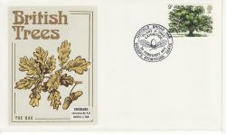 1973-02-28 British Trees Stamp Hatfield Broad Oak FDC (81119)