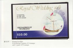 1981 Grenadines St Vincent Royal Wedding $10 Booklet (81186)