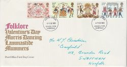 1981-02-06 Folklore Stamps Kings Lynn FDC (81223)