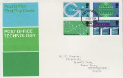 1969-10-01 Post Office Technology Stamps Bureau FDC (81240)