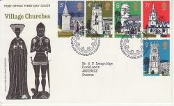 1972-06-21 Village Churches Stamps Bureau FDC (81251)