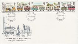 1980-03-12 Railway Stamps Rugby FDC (81274)