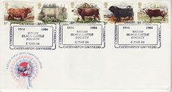 1984-03-06 Cattle Stamps Black Cattle Soc Caernarfon FDC (81304)