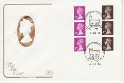 1996-07-08 Definitive Coil Stamps Windsor FDC (81308)