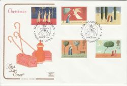 1996-10-28 Christmas Stamps Angel Islington FDC (81354)