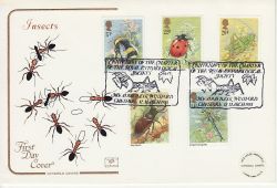 1985-03-12 Insects Stamps Meadow Bank FDC (81359)