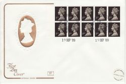 1989-09-19 Definitive NVI 1st Booklet Stamps Windsor (81376)