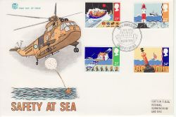1985-06-18 Safety at Sea Stamps Lowestoft FDC (81388)
