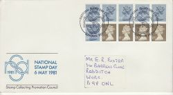 1981-05-06 National Stamp Day Booklet London EC1 FDC (81403)