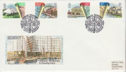 1984-04-10 Urban Renewal Stamps Durham FDC (81482)