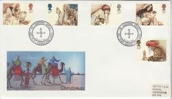 1984-11-20 Christmas Stamps Holy Island FDC (81485)