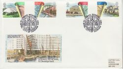 1984-04-10 Urban Renewal Stamps Durham FDC (81492)