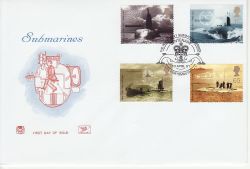 2001-04-10 Submarines Stamps Portsmouth FDC (81510)