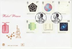 2001-10-02 Nobel Prizes Stamps Ardeer Stevenston FDC (81516)