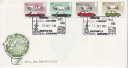 1982-10-13 Motor Cars Stamps Chesterfield FDC (81551)
