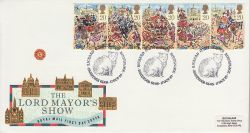 1989-10-17 Lord Mayor Show Stamps Pauntley FDC (81563)