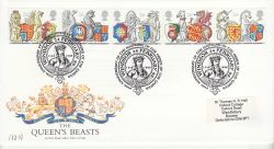 1998-02-24 Queen's Beasts Stamps Windsor FDC (81369)
