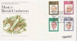 1980-09-10 British Conductors Stamps Leicester FDC (81667)