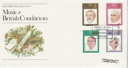 1980-09-10 British Conductors Stamps Bedford FDC (81672)