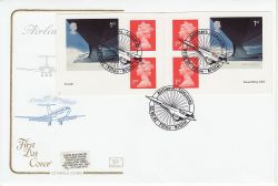 2002-05-02 Airliners Booklet Stamps Filton Bristol FDC (81685)