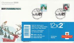 2006-11-07 Christmas Booklet Stamps Bath FDC (81692)