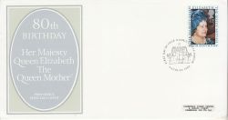 1980-08-04 Queen Mother Stamp Glamis Castle FDC (81705)