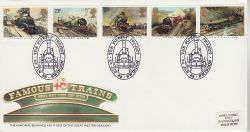 1985-01-22 Famous Trains Stamps Firefly Swindon FDC (81715)