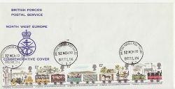 1980-03-12 Railway Stamps BFPO Berlin cds FDC (81733)