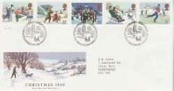 1990-11-13 Christmas Stamps Bureau FDC (81779)