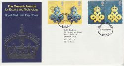 1990-04-10 Queen Award Stamps Bath FDC (81791)