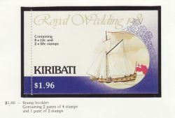1981 Kiribati Royal Wedding $1.96 Booklet (81897)