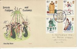 1976-08-04 Cultural Traditions Stamps Cardigan FDC (81914)