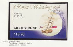 1981 Montserrat Royal Wedding $13.20 Booklet (81941)