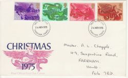 1975-11-26 Christmas Stamps Fareham FDC (82000)