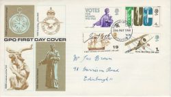1968-05-29 Anniversaries Stamps Edinburgh FDC (82007)