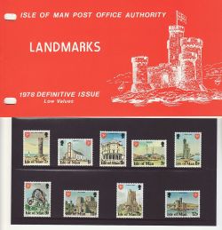 1978 IOM Definitive Landmarks Stamps Pres Pack (82029)