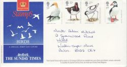 1989-01-17 Birds Stamps Sunday Times No Pmk (82038)